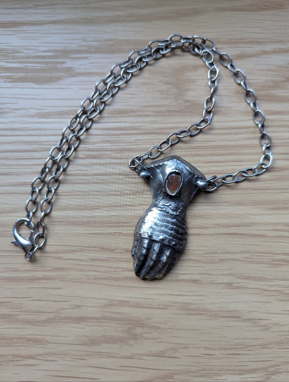 Sorceress And The Stone Black Opal Gauntlet Necklace